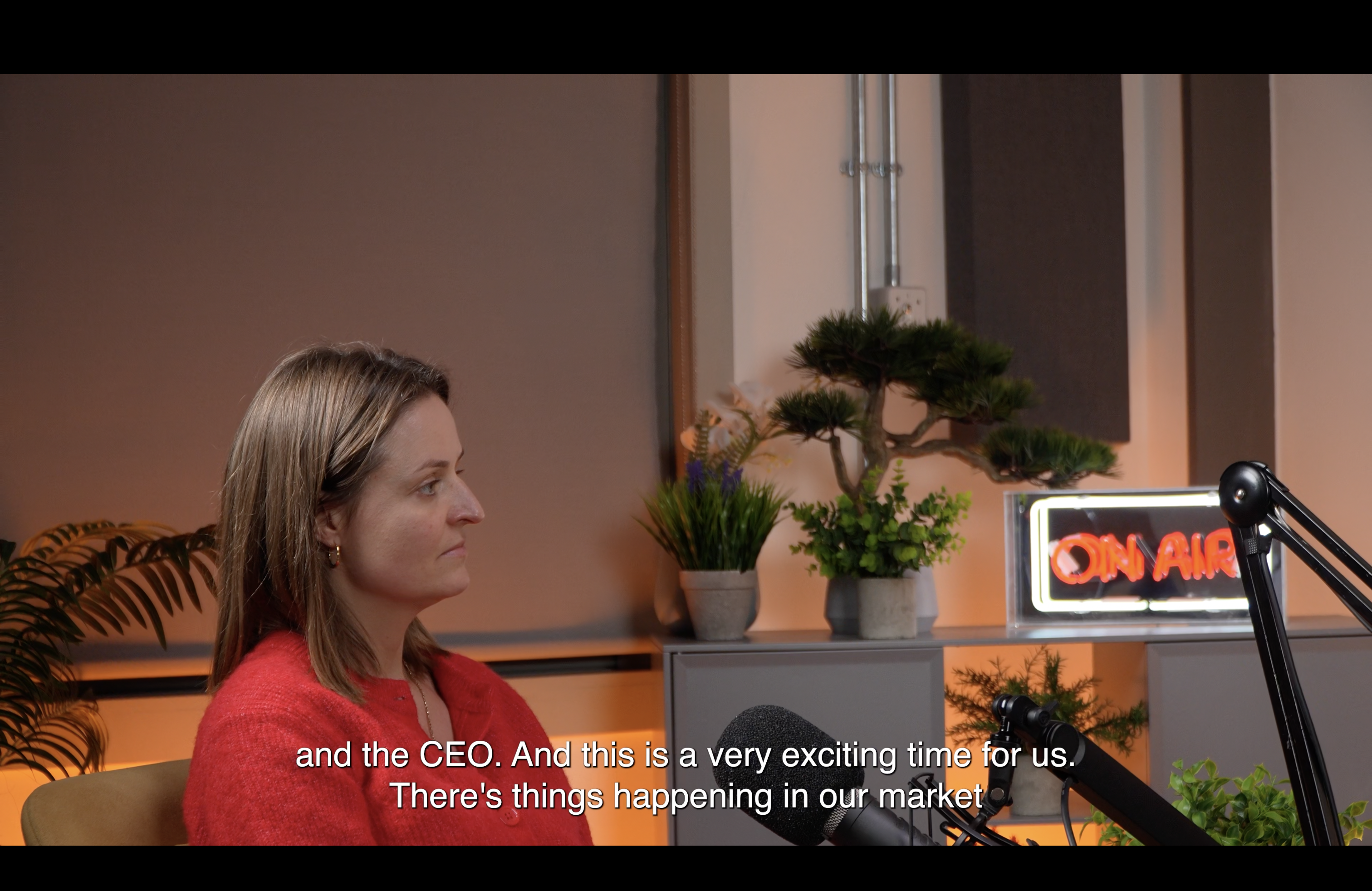 Thrive founders promo film in the studio
